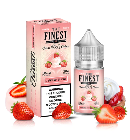 The Finest Nic Salt - Strawberry Custard