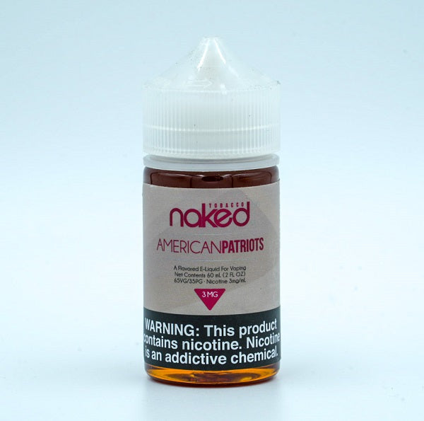 Naked 100 - American Patriots 60ml Visalia Vapes Naked 100 - American Patriots 60ml Visalia Vapes