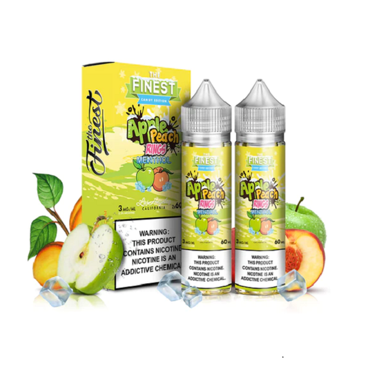 The Finest - Apple Peach Rings Menthol 60ml 0mg