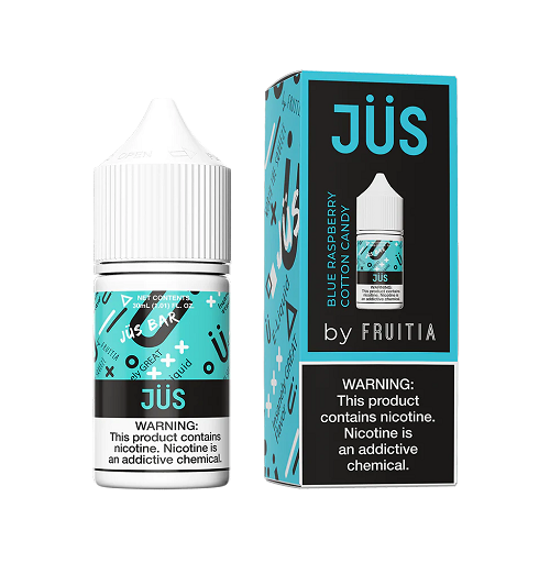 JUS Nic Salt - Blue Raz Cotton Candy