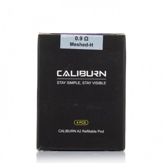 Caliburn A2 Refillable Pod 4pcs 0.9 Meshed