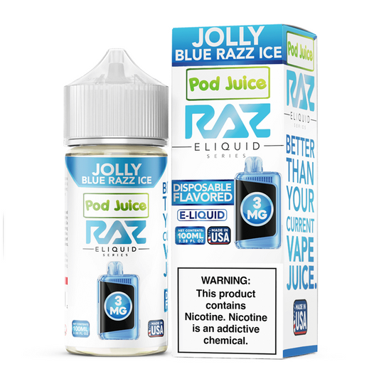 Pod/Raz Juice - Jolly Blue Razz Ice