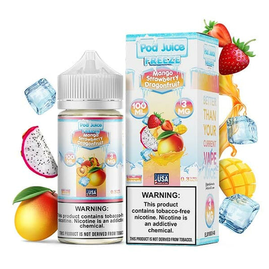 Pod Juice - Mango Strawberry Dragonfruit Freeze 100ml