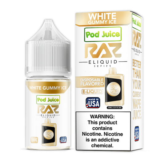 Pod/Raz Nic Salt - White Gummy Ice