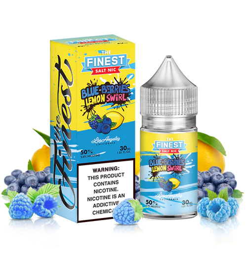 The Finest Nic Salt - Blue Berry Lemon Swirl