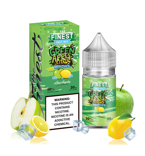 The Finest Nic Salt - Green Apple Citrus Menthol