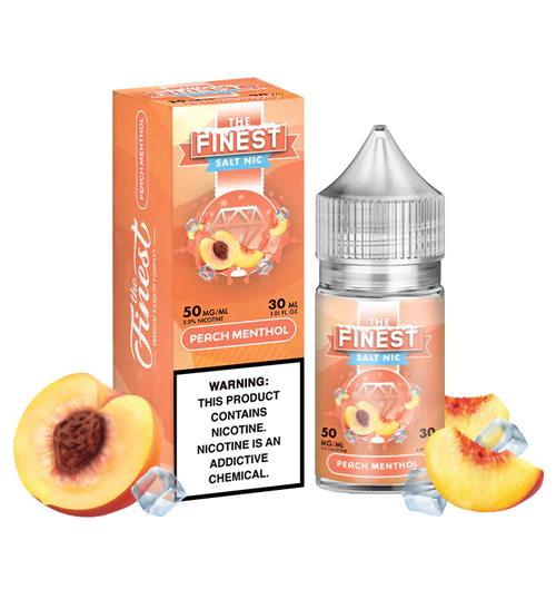 The Finest Nic Salt - Peach Menthol