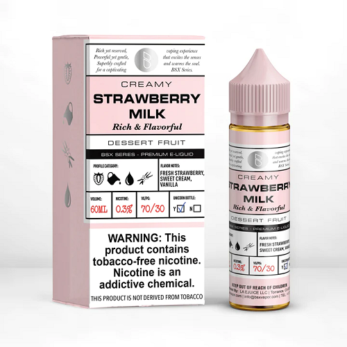 Glas Basix - Strawberry Milk 60ml Visalia Vapes Glas Basix - Strawberry Milk 60ml Visalia Vapes