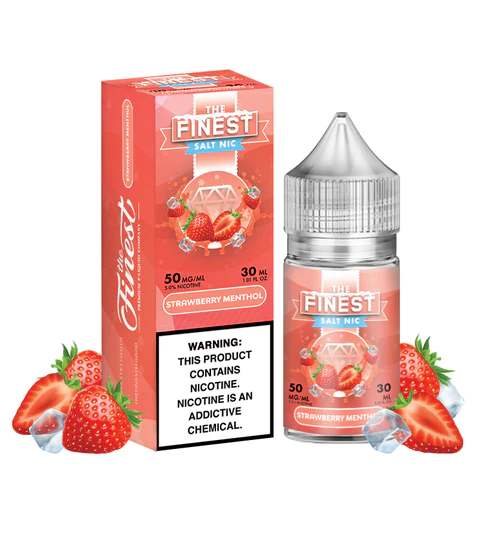 The Finest Nic Salt - Strawberry Menthol